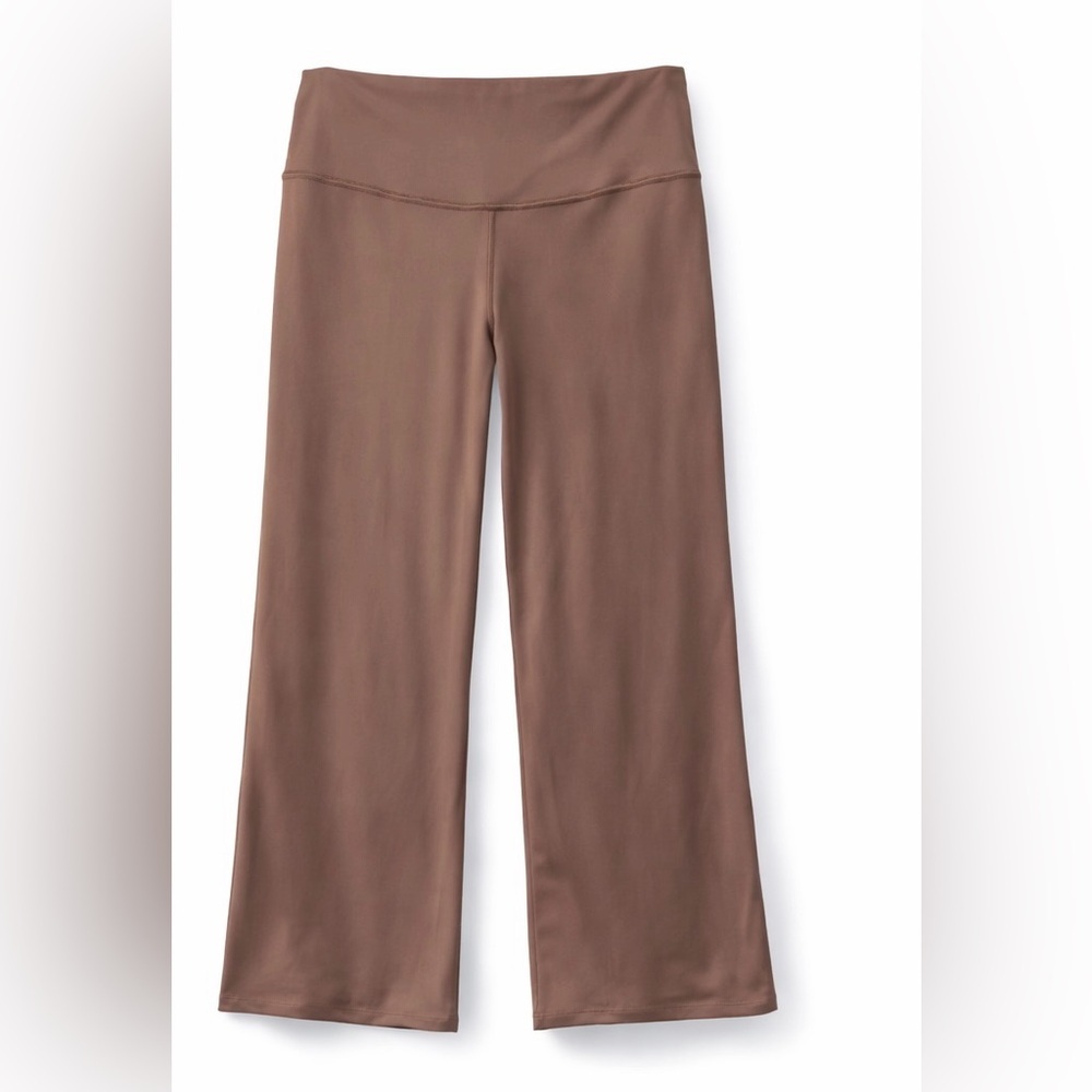 All in Motion Brown High Rise Active Pants 1X NWT Stretch Yoga Lounge - Picture 2 of 5